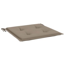 Coussins de chaise jardin lot de 2 taupe 40x40x4cm tissu oxford 556496556496