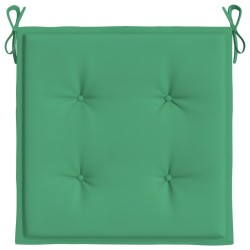 Coussins de chaise jardin lot de 2 vert 40x40x4 cm tissu oxford 556505556505