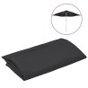 Tissu de remplacement pour parasol d'extérieur Noir 300 cm 556509556509