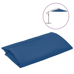 Tissu de remplacement pour parasol déporté bleu azuré 300 cm 556510556510
