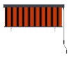 Store enrouleur avec des rideaux Orange et marron 180 x 250 cm 556512556512