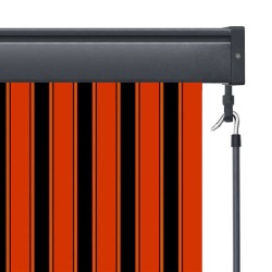 Store enrouleur avec des rideaux Orange et marron 180 x 250 cm 556512556512