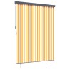 Store enrouleur Blanc et Orange 200 x 250 cm Tissu et Aluminium 556513556513