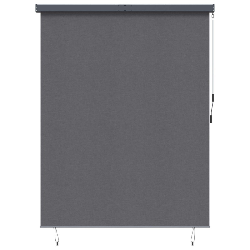 Store enrouleur Rayé Anthracite 200 x 250 cm Tissu et Aluminium 556514556514