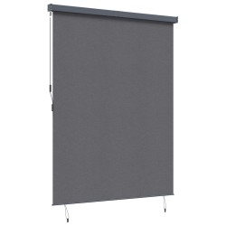 Store enrouleur Rayé Anthracite 200 x 250 cm Tissu et Aluminium 556514556514