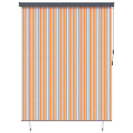 Store enrouleur Jaune et Bleu 200 x 250 cm Tissu et Aluminium 556523556523