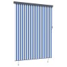 Store enrouleur Bleu et Blanc 200 x 250 cm Tissu et Aluminium 556524556524