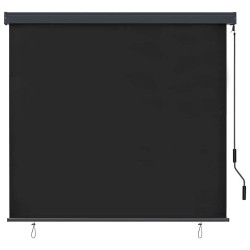 Store enrouleur Rayé Anthracite 180 x 250 cm Tissu et Aluminium 556528556528