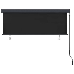 Store enrouleur Rayé Anthracite 180 x 250 cm Tissu et Aluminium 556528556528