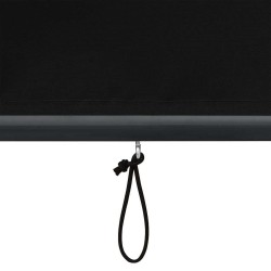 Store enrouleur Rayé Anthracite 180 x 250 cm Tissu et Aluminium 556528556528