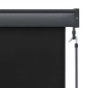 Store enrouleur Rayé Anthracite 180 x 250 cm Tissu et Aluminium 556528556528