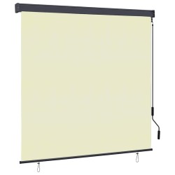 Store enrouleur Rayé Crème 180 x 250 cm Tissu et Aluminium 556529556529