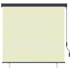 Store enrouleur Rayé Crème 180 x 250 cm Tissu et Aluminium 556529556529