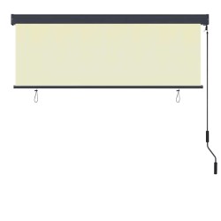 Store enrouleur Rayé Crème 180 x 250 cm Tissu et Aluminium 556529556529