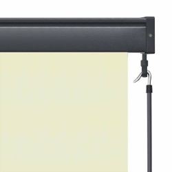 Store enrouleur Rayé Crème 180 x 250 cm Tissu et Aluminium 556529556529