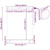Store enrouleur Blanc et Orange 200 x 250 cm Tissu et Aluminium 556532556532
