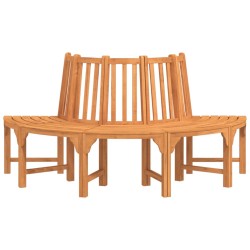 Banc demi-circulaire tour d'arbre Ø208cm bois massif eucalyptus 556533556533