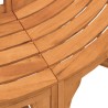Banc demi-circulaire tour d'arbre Ø208cm bois massif eucalyptus 556533556533