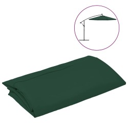Tissu de remplacement pour parasol déporté Vert 350 cm 556540556540