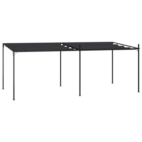 Belvédère avec toit rétractable 600x300x233 cm Anthracite 556549556549