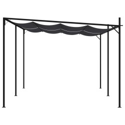 Belvédère avec toit rétractable 600x300x233 cm Anthracite 556549556549