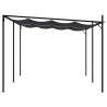 Belvédère avec toit rétractable 600x300x233 cm Anthracite 556549556549