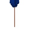 Parasol de jardin avec mât en bois bleu 270 cm 556551556551