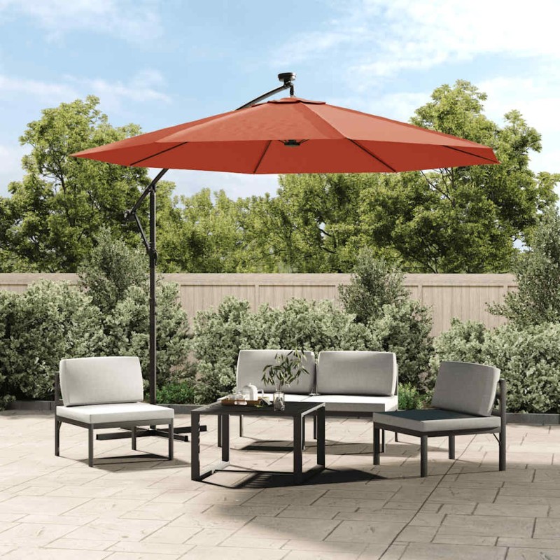 Tissu de remplacement pour parasol déporté Terre cuite 350 cm 556554556554