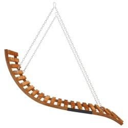 Lit balançoire Bois courbé avec finition en teck 115x147x46 cm 556555556555