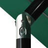Parasol de jardin à 3 niveaux avec mât en aluminium vert 3,5 m 556564556564
