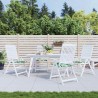 Coussins de chaise 4 pcs Motif de feuille 50 x 50 x 4 cm 556568556568