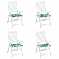 Coussins de chaise 4 pcs Motif de feuille 50 x 50 x 4 cm 556568556568