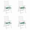 Coussins de chaise 4 pcs Motif de feuille 50 x 50 x 4 cm 556568556568