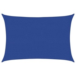  Voile d'ombrage 160 g/m² Bleu 2,5x4 m PEHD 