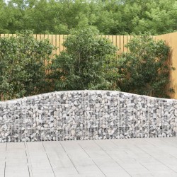 Paniers à gabions arqués 5 pcs 400x30x60/80 cm Fer galvanisé 556570556570