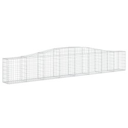 Paniers à gabions arqués 5 pcs 400x30x60/80 cm Fer galvanisé 556570556570