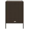 Armoire de rangement de jardin marron 55x59x80cm résine tressée 556574556574