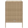 Armoire de rangement de jardin beige 55x59x80 cm résine tressée 556575556575