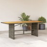 Table de jardin avec dessus en bois d'acacia gris 190x80x74 cm 556594556594
