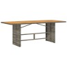 Table de jardin avec dessus en bois d'acacia gris 190x80x74 cm 556594556594