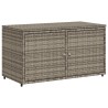 Armoire de rangement jardin gris 110x55x60,5 cm résine tressée 556602556602