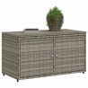 Armoire de rangement jardin gris 110x55x60,5 cm résine tressée 556602556602