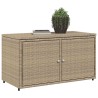 Armoire de rangement jardin beige 110x55x60,5 cm résine tressée 556603556603