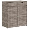 Armoire de rangement de jardin gris 105x55x113cm résine tressée 556616556616