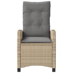 Ensemble de bistro 3 pcs coussins mélange beige résine tressée 556625556625