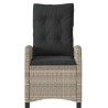 Ensemble de bistro 3 pcs et coussins gris clair résine tressée 556626556626
