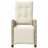Ensemble de bistro 3 pcs avec coussins beige résine tressée 556643556643