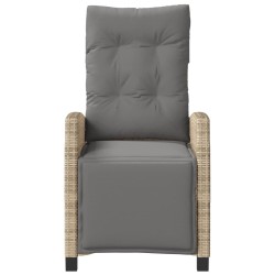 Ensemble de bistro 3 pcs coussins mélange beige résine tressée 556645556645