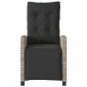 Ensemble de bistro 3 pcs et coussins gris clair résine tressée 556647556647