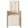 Ensemble de bistro 3 pcs avec coussins beige résine tressée 556679556679